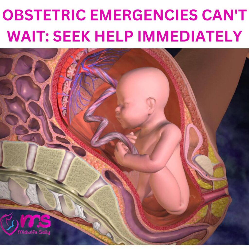 OBSTETRIC EMERGENCIES CAN’T WAIT: SEEK HELP IMMEDIATELY