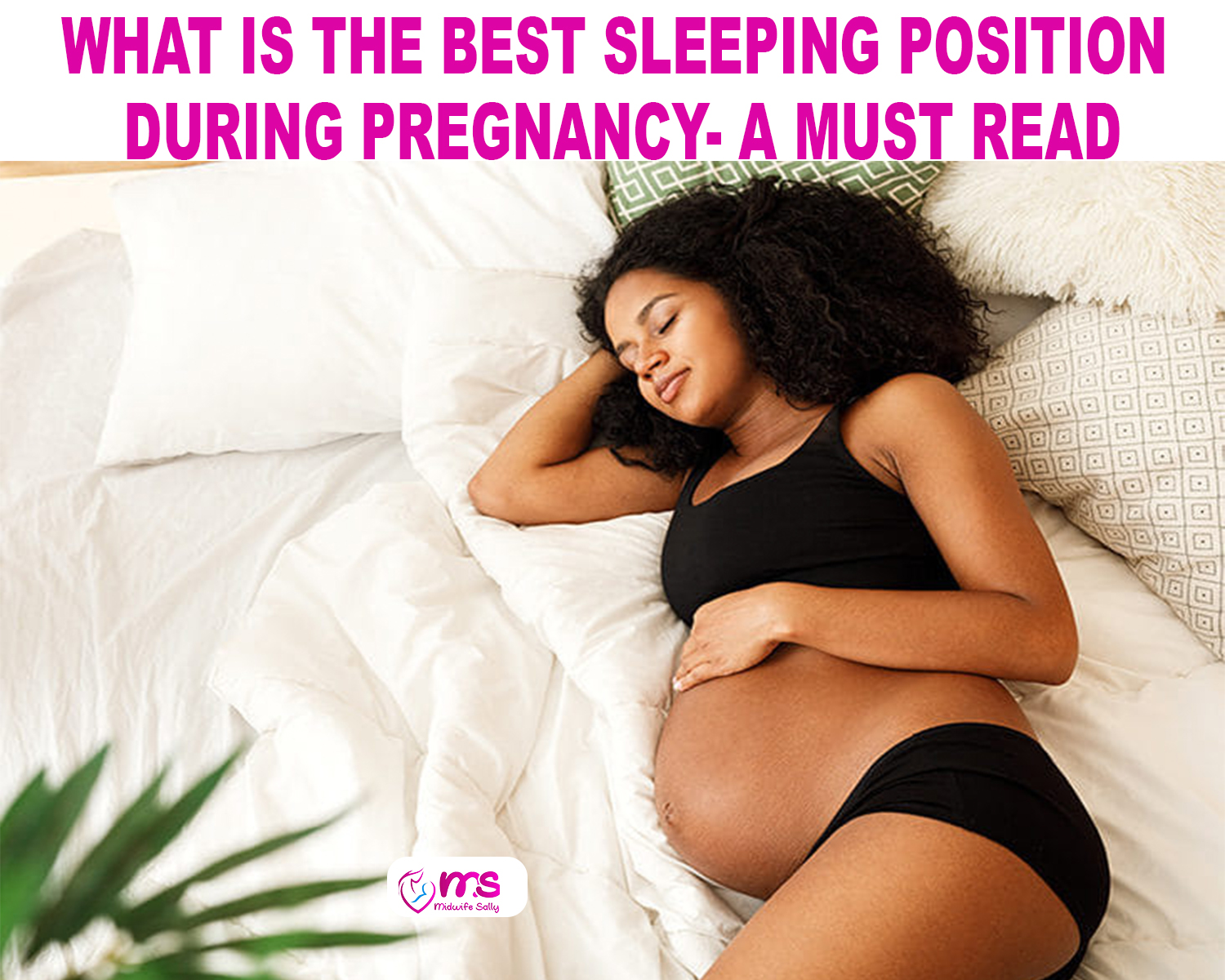 Pregnant woman sleeping