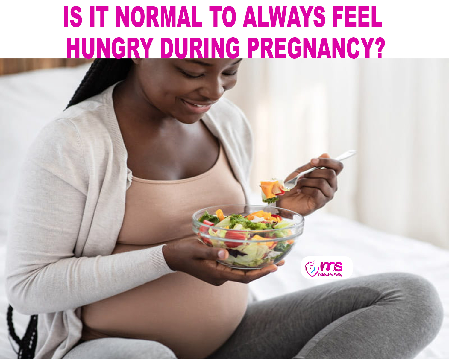 pregnant woman hungry